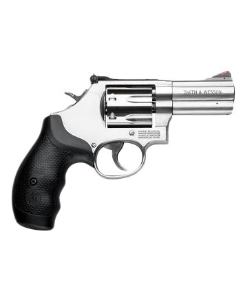 Smith &amp; Wesson 164300 M686 PlusL-Frame 38 S&amp;W Spl +P/357 Mag 7rd, 3" Satin Stainless Steel Barrel, Cylinder &amp; Frame, Black Finger Groove Grip