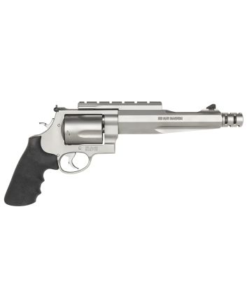 Smith &amp; Wesson 170299 Model 500 Performance Center500 S&amp;W Mag Stainless Steel 7.50" Barrel With Muzzle Brake &amp; 5rd Cylinder, Matte Stainless Steel X-Frame, Chromed Hammer &amp; Trigger With Stop