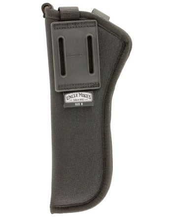 Uncle Mike's 81081 Sidekick Hip Holster OWB Size 08 Black Cordura Belt Loop Fits SA Revolver Fits 5.50-6" Barrel Right Hand