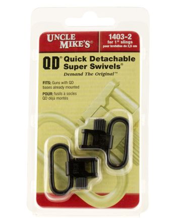 Uncle Mike's 14032 Super SwivelQuick Detach Tri-Lock Blued 1" Loop for Rifles or Shotguns w/QD Bases