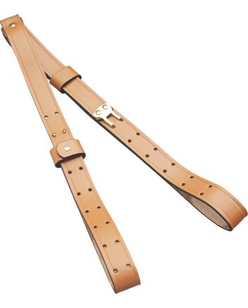 Butler Creek 26112 Military Carry Strap Brown Leather 44" OAL Two-Piece Rifle