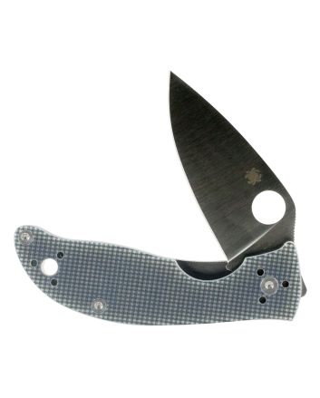 Spyderco C220GPGY Polestar3.30" Folding Drop Point Plain CTS BD1 SS Blade Gray G10 Handle Includes Pocket Clip