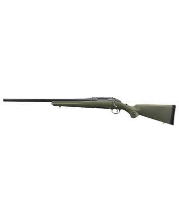 Ruger 16977 American Predator Full Size 6.5 Creedmoor 4+1 22" Matte Black Threaded Barrel, Matte Black Picatinny Rail Steel Receiver, Moss Green Fixed Synthetic Stock, Left Hand