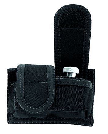Uncle Mike's 88281 Universal SpeedLoader Mag Pouch Double Black Kodra Nylon Hook &amp; Loop 38 Cal 45 Cal Belts 2.25" Wide