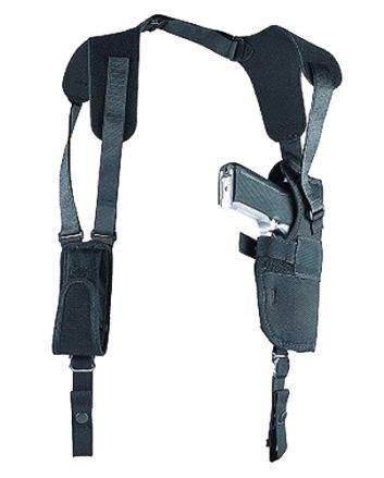 Uncle Mike's 83151 Sidekick Vertical Shoulder Holster Shoulder Size 15 Black Cordura Harness Fits Large Semi-Auto Fits 3.75-4.50" Barrel Right Hand