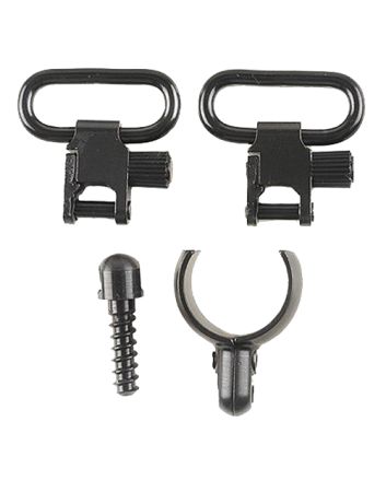 Uncle Mike's 15912 Magnum Band Swivel Set Quick Detach 115 SG-1 Blued 1" Loop for 12 Gauge Single/ Over Under Barrel Shotgun
