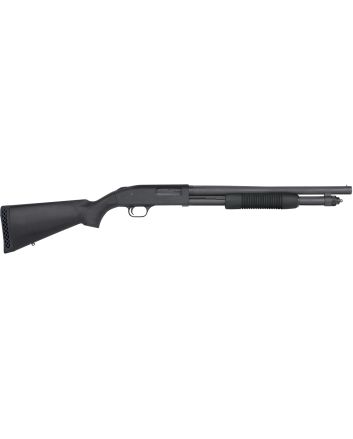 Mossberg 50778 590 Tactical 12 Gauge 6+1 3" 18.50" Cylinder Bore Barrel, Matte Blued Metal Finish, Dual Extractors, Drilled &amp; Tapped Receiver, Synthetic Stock