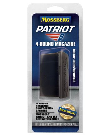 Mossberg 95347 Drop Box Magazine Patriot 5rd 6.5 Creedmoor/308 Win/7mm-08 Rem/243 Win Fits Mossberg 4x4 Short Action Black Polymer