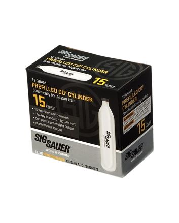 Sig Sauer Airguns AC1215 CO2 Cylinders 12 gram 15 Per Pack