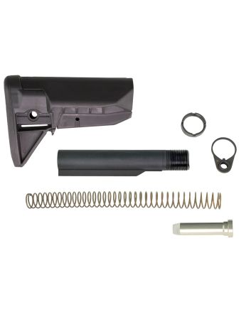 BCM GFSKMOD0SPMD BCMGunfighter Mod 0 Kit Black Synthetic with SOPMOD Widebody Cheekweld for AR-Platform