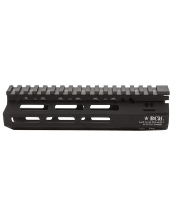 BCM MCMR7556BLK BCMGunfighter MCMR 7" M-LOK, Free-Floating Style Made of Aluminum with Black Anodized Finish for AR-Platform