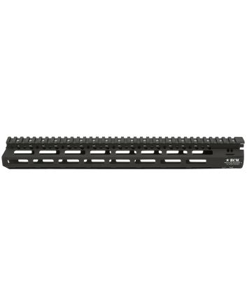 BCM MCMR15556BLK BCMGunfighter MCMR 15" M-LOK, Free-Floating Style Made of Aluminum with Black Anodized Finish for AR-Platform