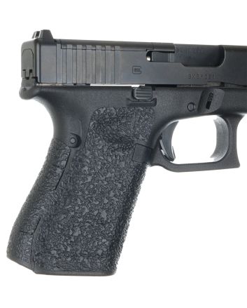 Talon Grips 382R Adhesive GripGlock Gen5 19/23/25/32/38/44 w/No Backstrap, Black Textured Rubber