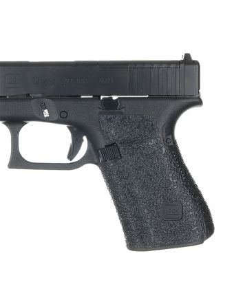 Talon Grips 383R Adhesive GripGlock Gen5 19/23/25/32/38/44 w/Medium Backstrap, Black Textured Rubber