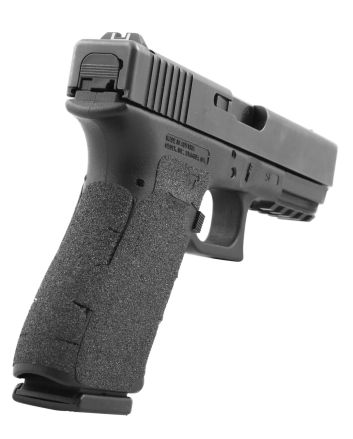 Talon Grips 384G Adhesive GripGlock Gen5 19/23/25/32/38/44 w/Large Backstrap, Black Textured Granulate