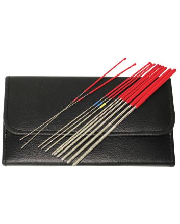 RamRodz 60021 Pro-Series Micro File Diamond Coated 9" Long 12 PK Includes Case