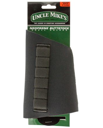 Uncle Mike's 88483 Buttstock Shell HolderBlack Neoprene 6rd Rifle
