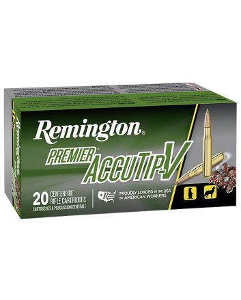 Remington Ammunition 29165 Premier Accutip-V 17RemFireball 20gr AccuTip V 20 Per Box/10 Case