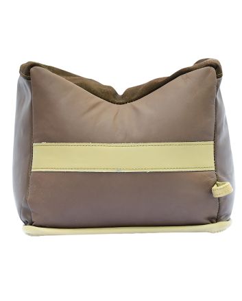 BenchMaster BMALBBKE Bench BagLarge Empty Brown Leather Front Bag 24 oz
