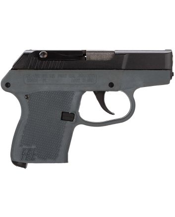 Kel-Tec P32BGRY P-3232 ACP Caliber with 2.68" Barrel, 7+1 Capacity, Gray Finish Aluminum Frame, Serrated Blued Steel Slide &amp; Gray Polymer Grip