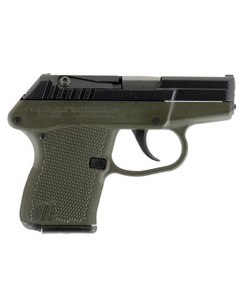 Kel-Tec P32BGRN P-3232 ACP Caliber with 2.68" Barrel, 7+1 Capacity, Green Finish Aluminum Frame, Serrated Blued Steel Slide &amp; Green Polymer Grip