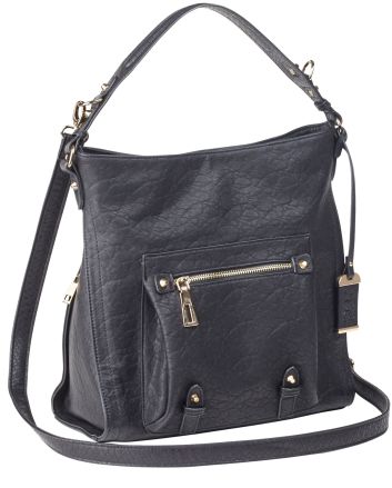 Bulldog BDP053 Hobo Purse w/Holster Black Leather Most Sm Pistols &amp; Revolvers Right Hand