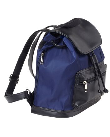 Bulldog BDP065 Backpack Style Purse w/Holster Leather Navy w/Black Accents