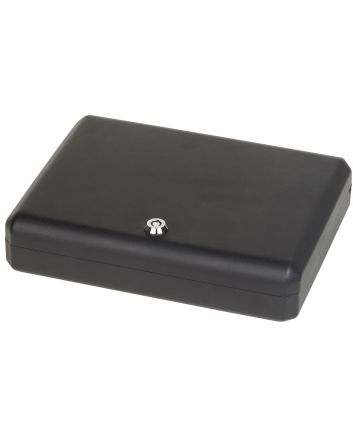 Bulldog BD1128 Pesonal VaultLarge Key Entry Black Steel Holds 1 Handgun 11" H x 8.50" W x 2.25" D