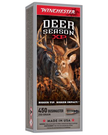Winchester Ammo X450DS Deer Season XP 450Bushmaster 250gr Extreme Point 20 Per Box/10 Case