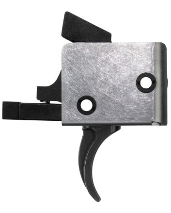 CMC Triggers 91501 Drop-InSingle-Stage Curved Trigger w/ 3-3.50 lbs Draw Weight &amp; Black/Silver Finish