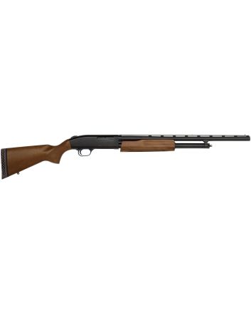 Mossberg 54132 500 Bantam Youth 20 Gauge Pump 3" 5+1 22" Blued Vent Rib Barrel, Blued Steel Receiver, Fixed Hardwood Stock, Right Hand, Accu-Set Chokes