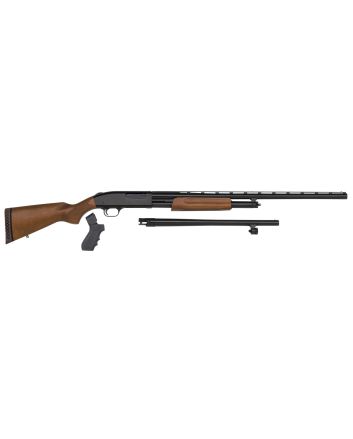Mossberg 54169 500 Combo 12 Gauge 5+1 3" Blued 28" Vent Rib/18.5" Security Barrels, Blued Steel Receiver, Dual Extractors, Fixed Wood w/Black Pistol Grip Stock, Includes Cylinder Bore Accu-Set Choke