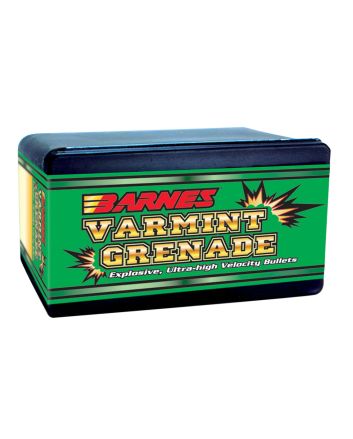 Barnes Bullets 30171 Varmint Grenade Ultra High Velocity 22Cal 36gr Flat Base Hollow Point 100/Box