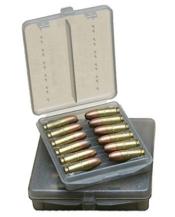 MTM Case-Gard W184541 Ammo WalletHandgun 45 ACP 18rd Clear Smoke Polymer