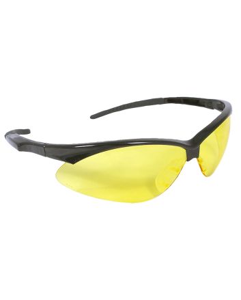 Radians OB140CS Outback Shooting Glasses Adult Amber Lens Anti-Fog Black Frame
