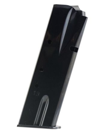 Mec-Gar MGBRHP13B StandardBlued Detachable 13rd 9mm Luger for Browning Hi-Power/Springfield SA-35