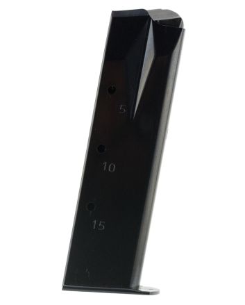 Mec-Gar MGRP8515B StandardBlued Detachable 15rd 9mm Luger for Ruger P95/P85/P89/P93/P94
