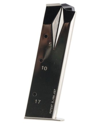 Mec-Gar MGRP8517N StandardNickel Detachable 17rd 9mm Luger for Ruger P95/P85/P89/P93/P94