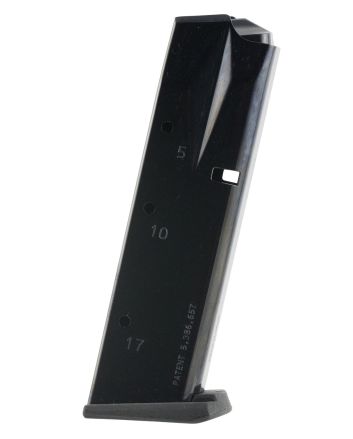 Mec-Gar MGSW5917B StandardBlued Detachable 17rd 9mm Luger for S&amp;W 659/5900/910/915