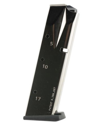 Mec-Gar MGSW5917N S&amp;WNickel 17rd 9mm Luger for S&amp;W 5900 Series/910/915/659