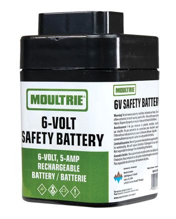 Moultrie MFHP12406 6V Rechargeable Safety BatteryBlack Compatible w/Moultrie Feeders