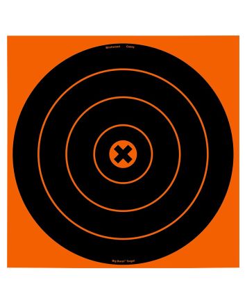 Birchwood Casey 36123 Big Burst Revealing Target Self-Adhesive Paper Black/Orange 12" Bullseye 3 Pack