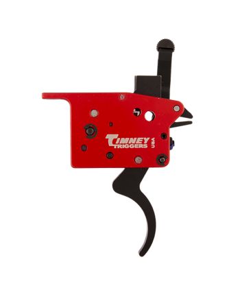 Timney Triggers 307 Featherweight DeluxeBlack/Red Curved Trigger 3 lbs Draw Weight Fits Mosin-Nagant