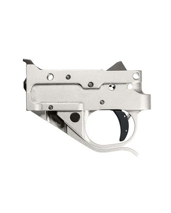 Timney Triggers 10221C16 Replacement TriggerSingle-Stage Curved Trigger with 2.75 lbs Draw Weight &amp; Silver/Black Finish for Ruger 10/22