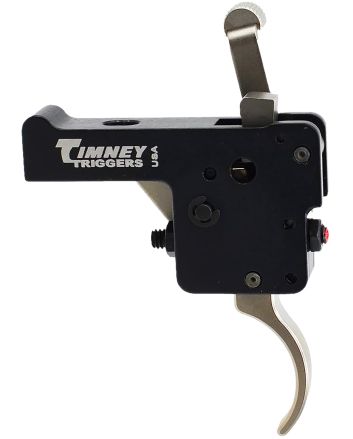 Timney Triggers 60916 Featherweight DeluxeCurved Trigger with 3 lbs Draw Weight &amp; Black/Nickel Finish for Howa 1500