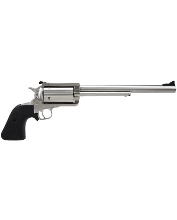 Magnum Research BFR500SW10 BFR Long Cylinder Large Frame 500 S&amp;W Mag 5 Shot, 10" Brushed Stainless Steel Barrel, Cylinder &amp; Frame, Black Rubber Grip, Exposed Hammer