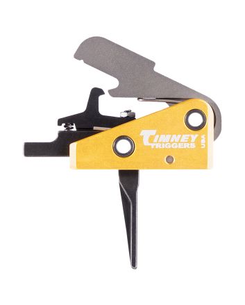Timney Triggers 667SST Competition TriggerSingle-Stage Straight Trigger with 3 lbs Draw Weight &amp; Black/Gold Finish for AR-15