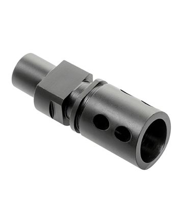 CMMG 57DA5BE Flash HiderBlack Steel with M12x1 LH Threads for 5.7x28mm FN PS90
