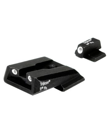 Trijicon 600442 Bright &amp; Tough Night SightsGreen/Tritium White Outline Front Sight-Green/Tritium White Outline Rear Sight Smith &amp; Wesson M&amp;P/M&amp;P M2.0