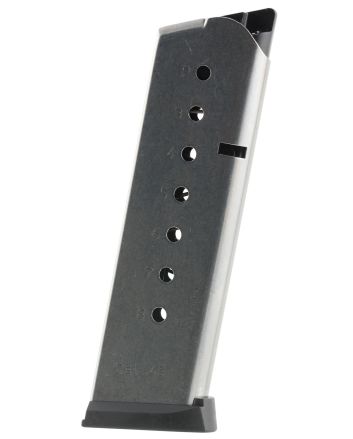 Mec-Gar MGCG4508SPF StandardStainless Detachable 8rd 45 ACP for 1911 Government